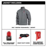 Milwaukee Heated Gear - M12 Grey Jacket Kit (Assorted Sizes Available)