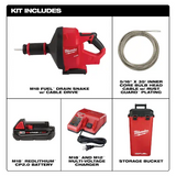 Milwaukee M18 FUEL™ Drain Snake w/ CABLE DRIVE™ with 5/16” Cable Kit - 2772A-21