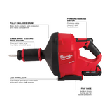 Milwaukee M18 FUEL™ Drain Snake w/ CABLE DRIVE™ with 5/16” Cable Kit - 2772A-21