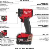 Milwaukee M18 FUEL™ 3/8" Compact Impact Wrench w/ Friction Ring (Available as a Kit or Bare Tool)