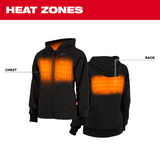 Milwaukee Women's Heated Hoodie - Black - 336b-21 (Assorted Sizes Available)