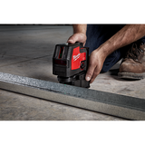 Milwaukee USB Rechargeable Green Cross Line & Plumb Points Laser - 3522-21
