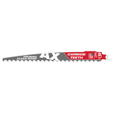 Milwaukee AX with Carbide Teeth for Pruning Clean Wood SAWZALL Blades - 9", 3-PACK