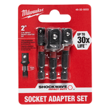 Milwaukee SHOCKWAVE™ 3PC Impact Socket Adapter Set (48-32-5033)