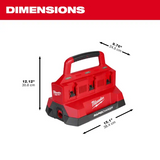 Milwaukee M18™ PACKOUT™ Six Bay Rapid Charger - 48-59-1809