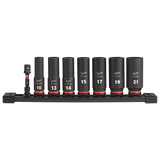 Milwaukee 8PC SHOCKWAVE Impact Duty™ 3/8" Drive Metric Deep 6 Point Socket Set - 49-66-7021