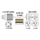 King Canada 10ft Generator Extension Cord
