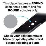 MTD Cub Cadet High Lift Blade for 54-inch Cutting Decks - 942-04416